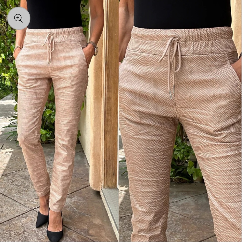 Bronze Snake Pull-on Pants